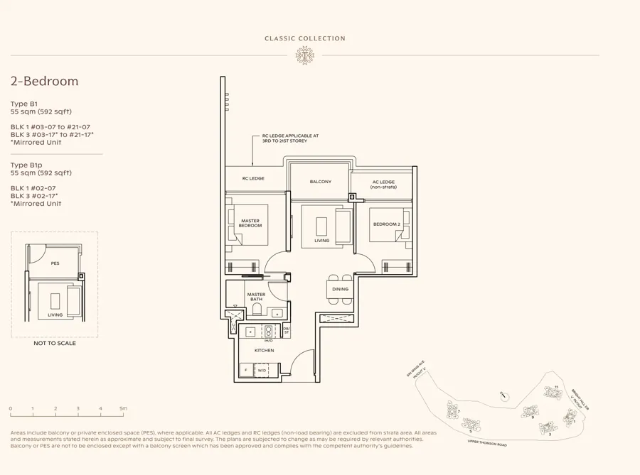 Thomson Reserve type B1 floor plan