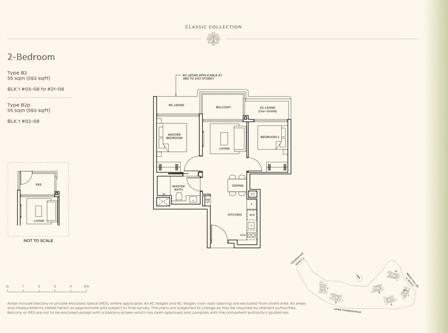 Thomson Reserve type B2 floor plan