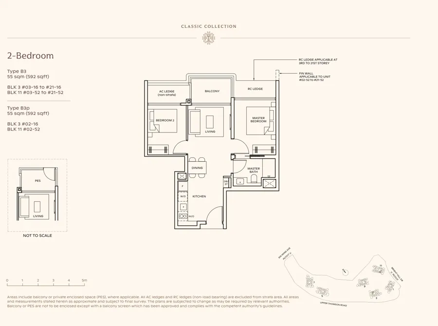 Thomson Reserve type B3 floor plan