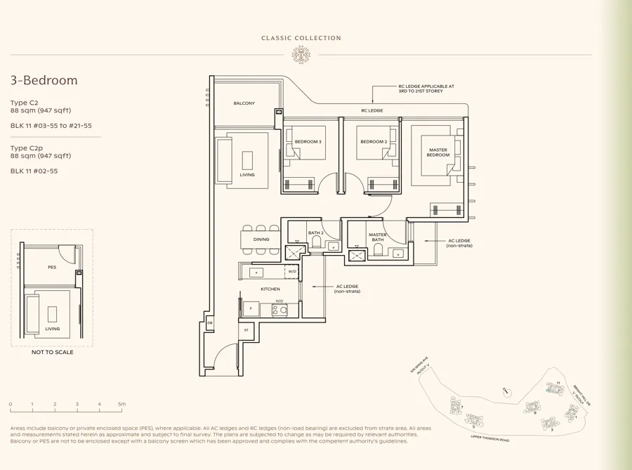 Thomson Reserve type C2 floor plan