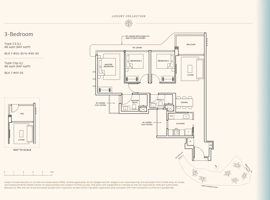 Thomson Reserve type C3 (L) floor plan