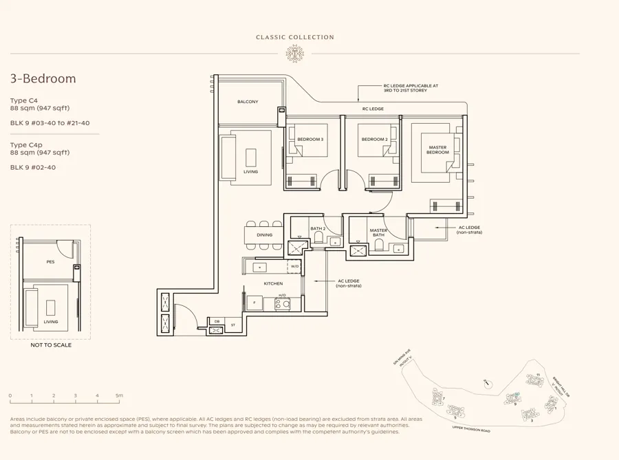 Thomson Reserve type C4 floor plan