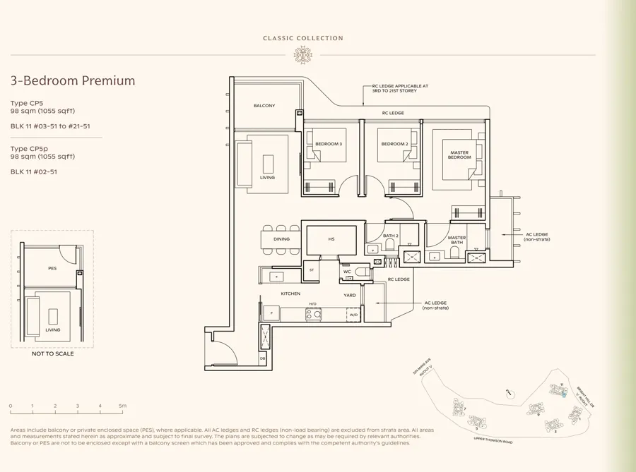 Thomson Reserve type CP5 floor plan