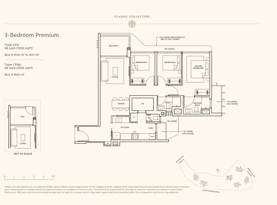 Thomson Reserve type CP6 floor plan