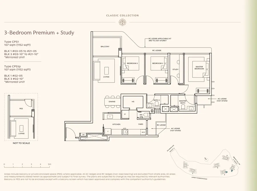 Thomson Reserve type CPS1 floor plan