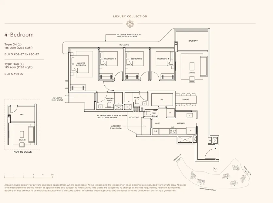 Thomson Reserve type D4 (L) floor plan