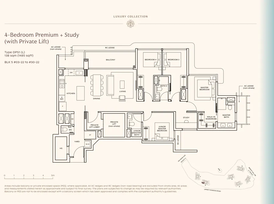 Thomson Reserve type DPS1 (L) floor plan
