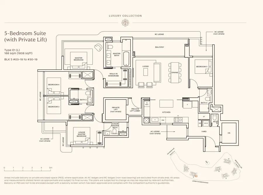 Thomson Reserve type E1 (L) floor plan